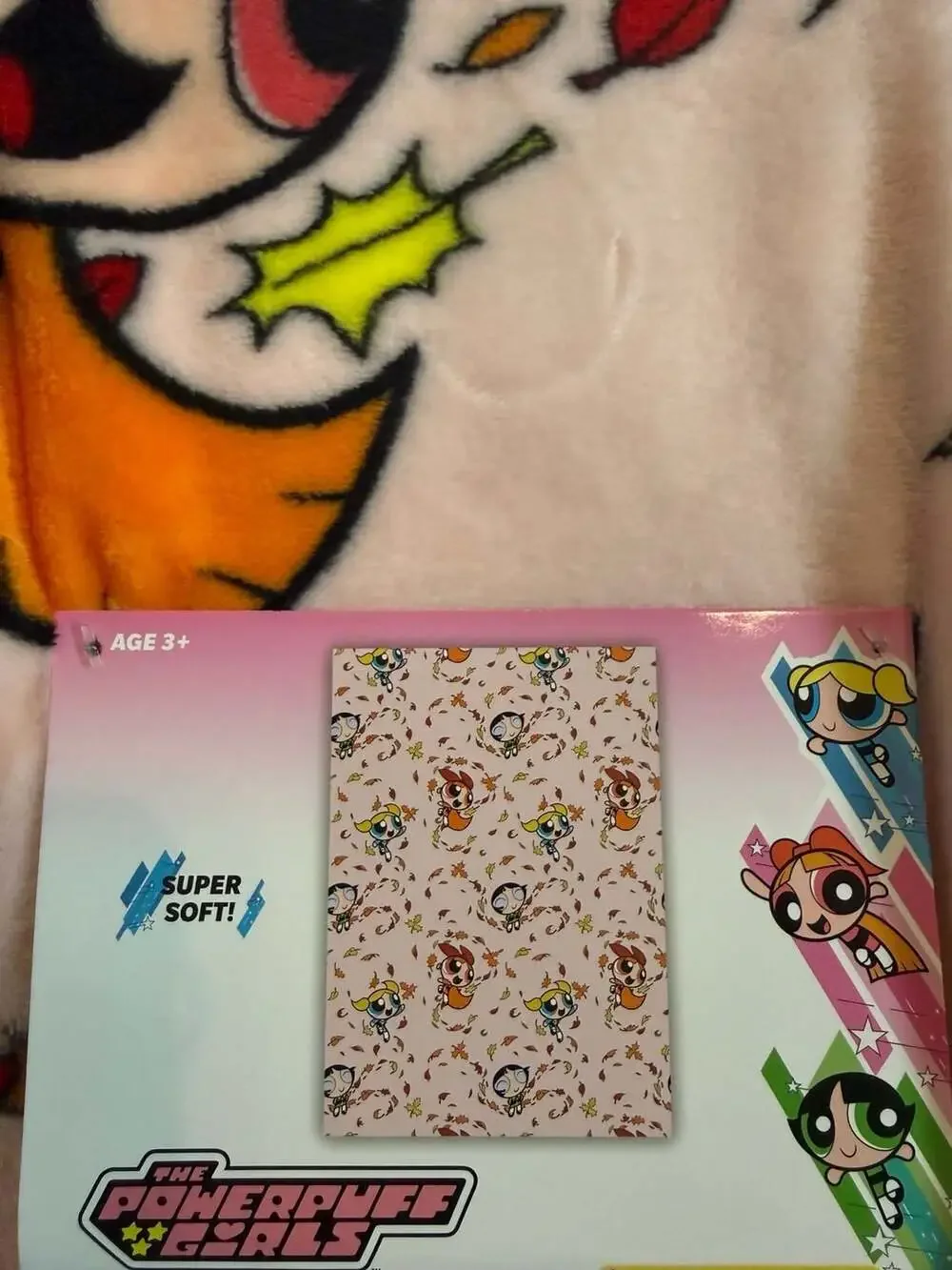 The Powerpuff Girls Soft Plush Throw Blanket Autumn Leaves 50x70